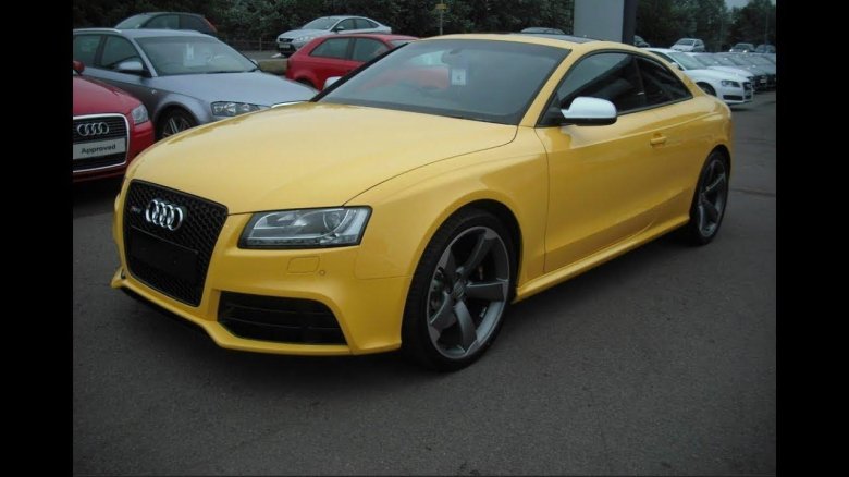 Audi a5 Yellow