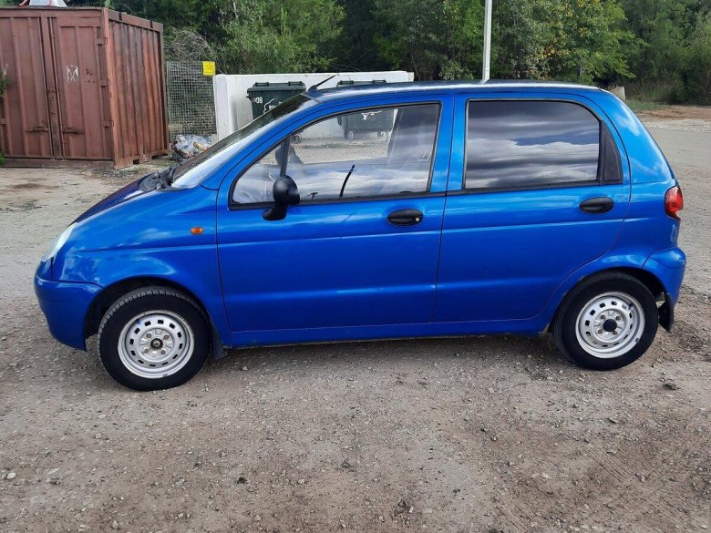 Дэу Матиз синий