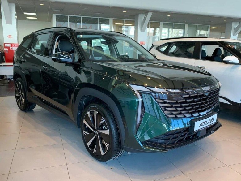 Джили атлас 2024 зеленый