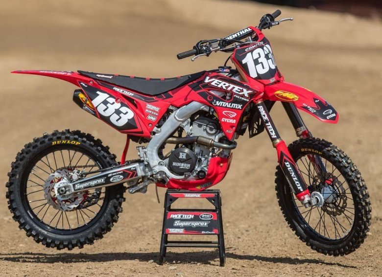 Кроссовый мотоцикл honda