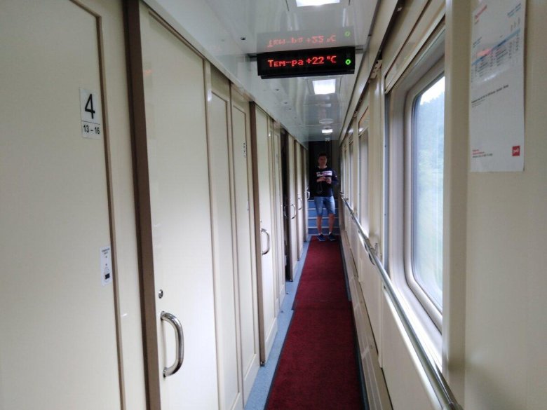 Двухэтажный вагон РЖД купе