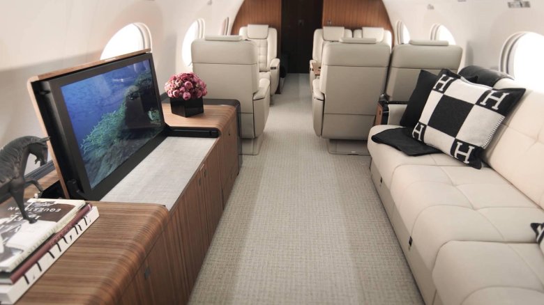 Gulfstream g650 салон