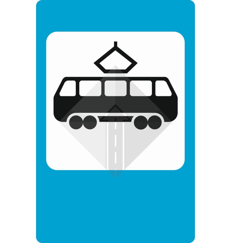 5.17 "Место остановки трамвая".