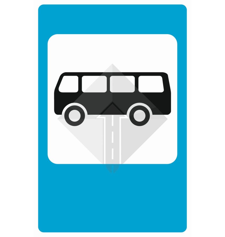 5.16 Место остановки автобуса и или троллейбуса