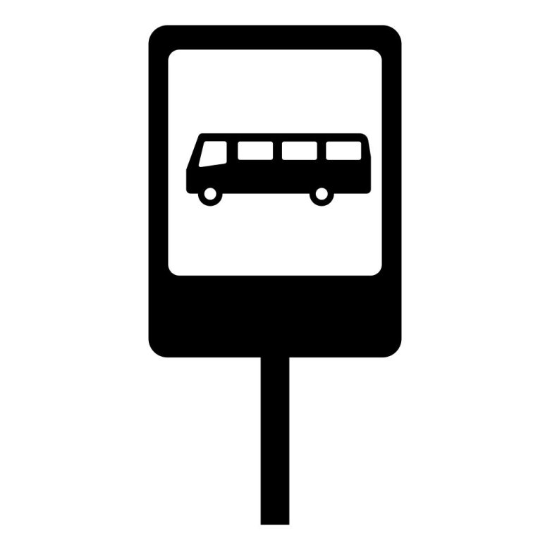 Знак остановка общественного транспорта