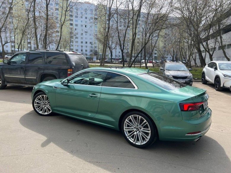 Audi a5 coupe зеленая