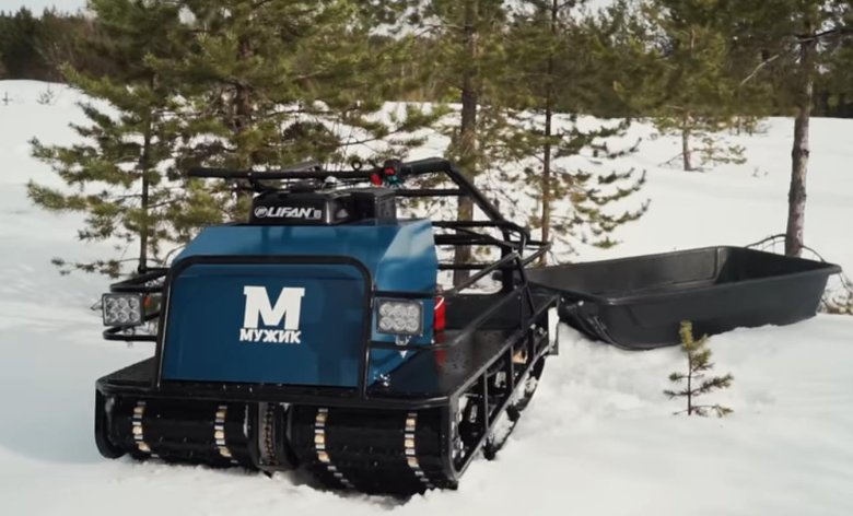 Мотобуксировщик мужик м760 20 л.с