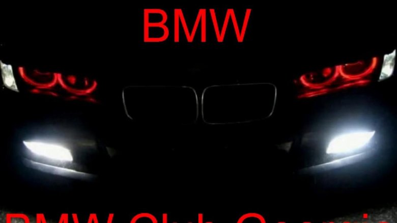БМВ м5 с красными фарами