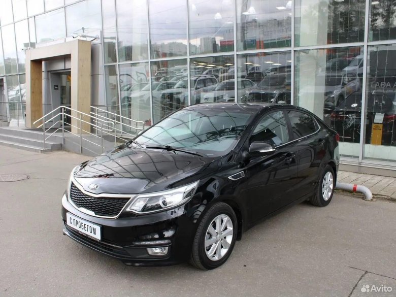 Kia rio 2015 — 2017 iii рестайлинг черный