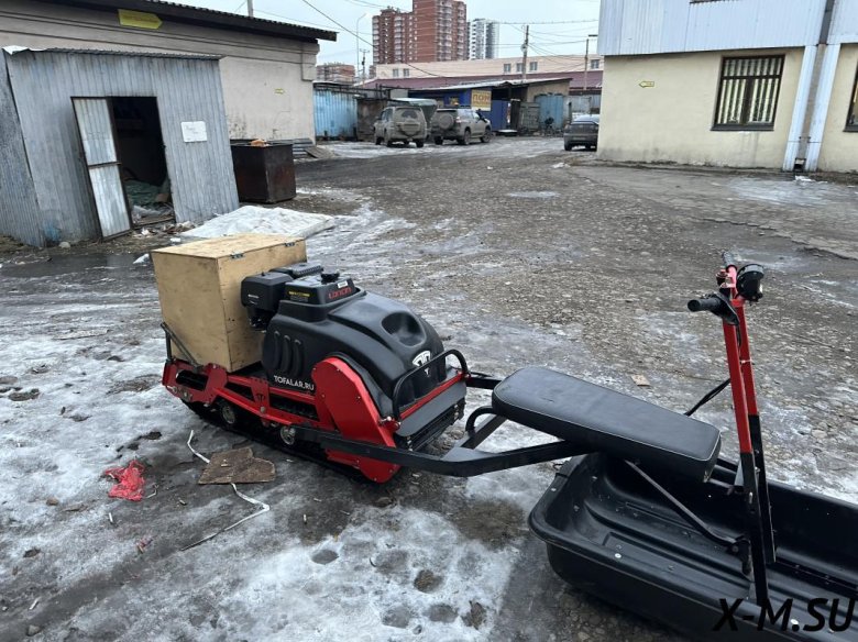 Мотобуксировщик тофалар 500 с модулем толкач