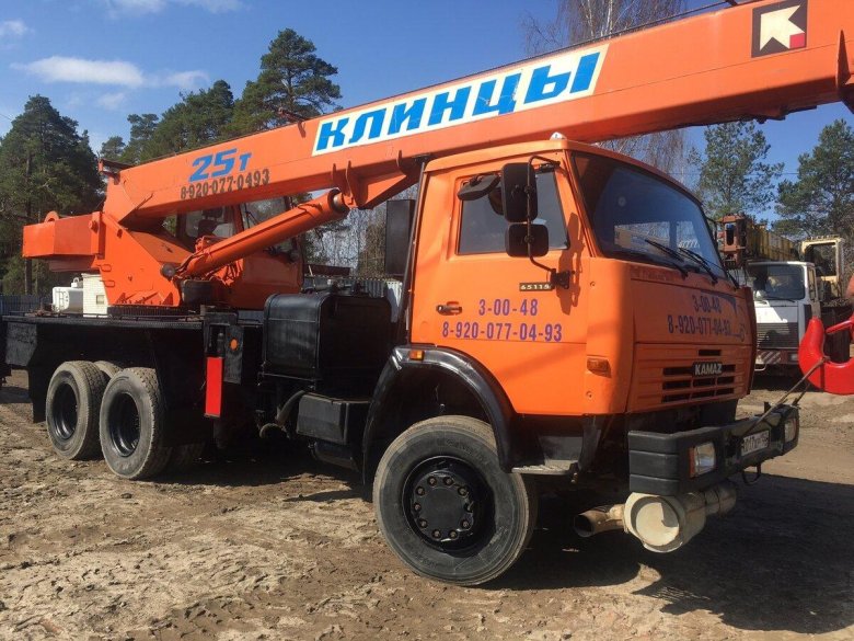Автокран клинцы 25 тонн
