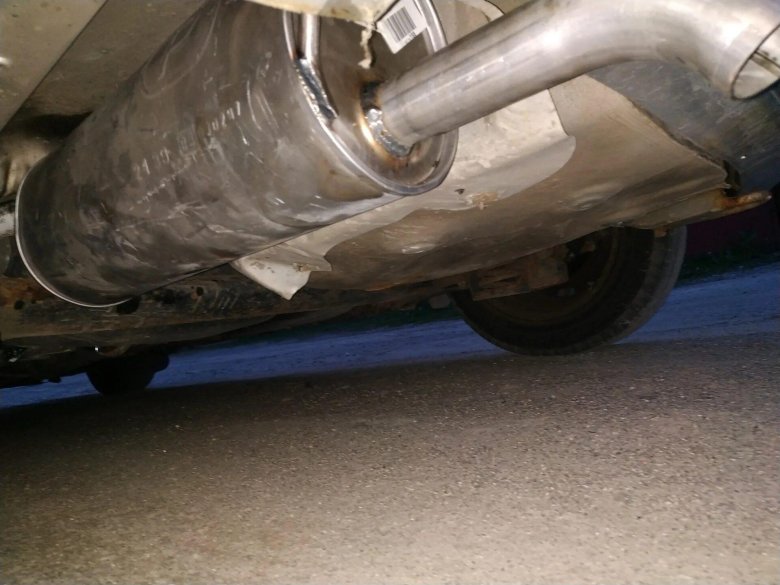 Задняя банка глушителя