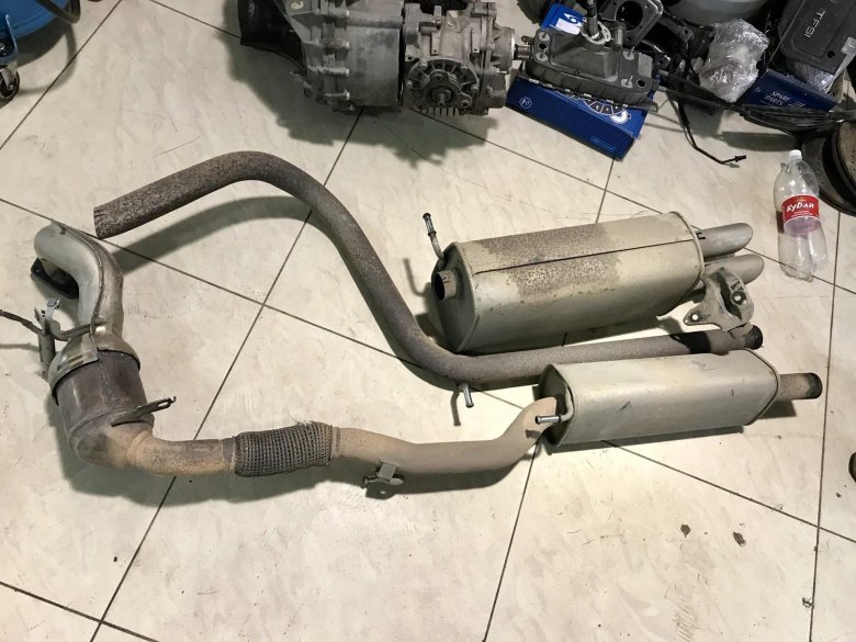 Шкода Фабия 2 глушитель RS