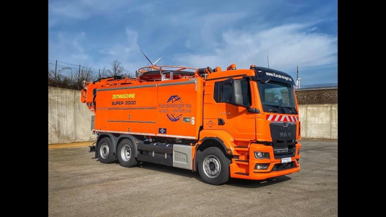 Ман каналопромывочная машина