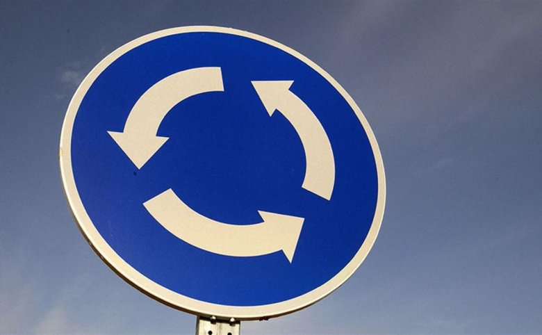 Дорожные знаки круговое движение