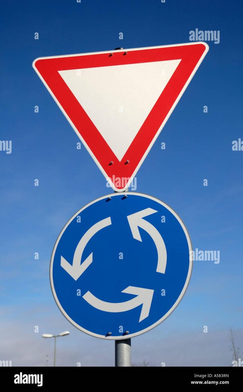 Знак круговое движение