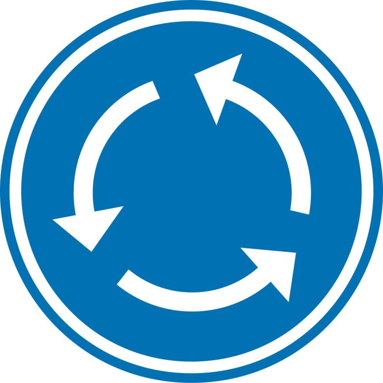 Знак круговое движение