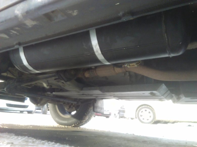 ГБО на УАЗ Патриот под днище