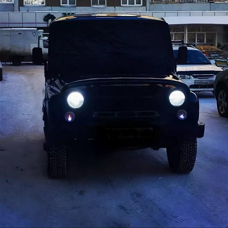 УАЗ 469 черный тонированный