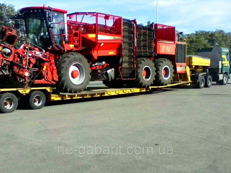 Перевозка на тралах сельхозтехники