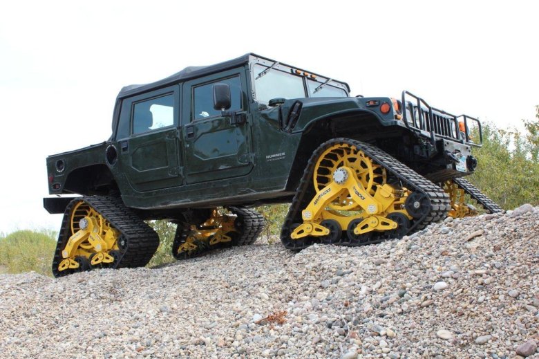 Hummer h3 на гусеницах
