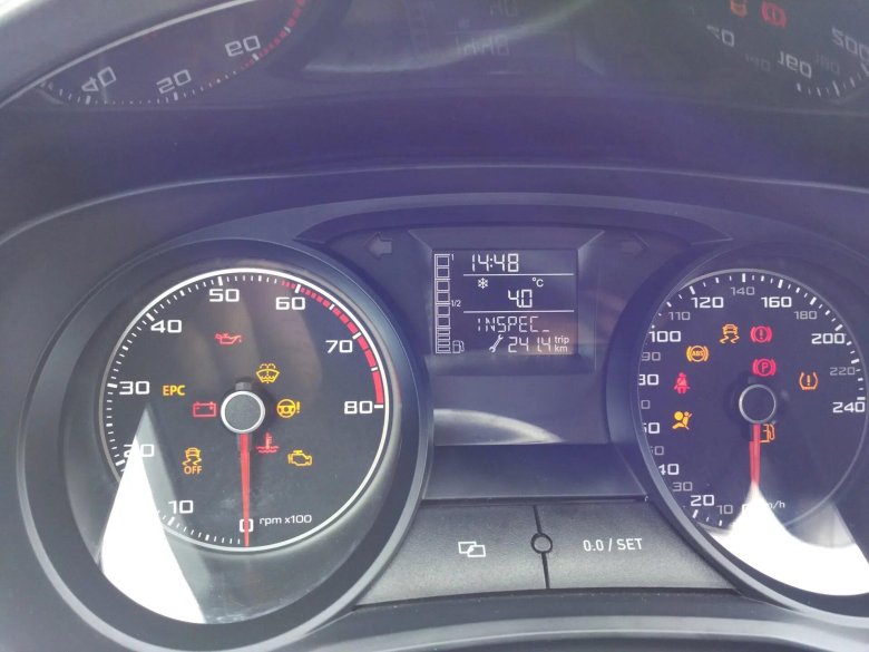 Индикаторы приборной панели Сеат Ибица 2008