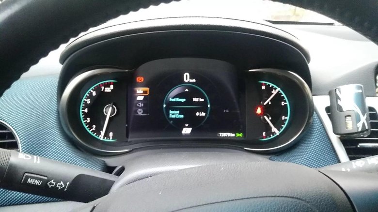 Электронная приборная панель Шевроле Круз