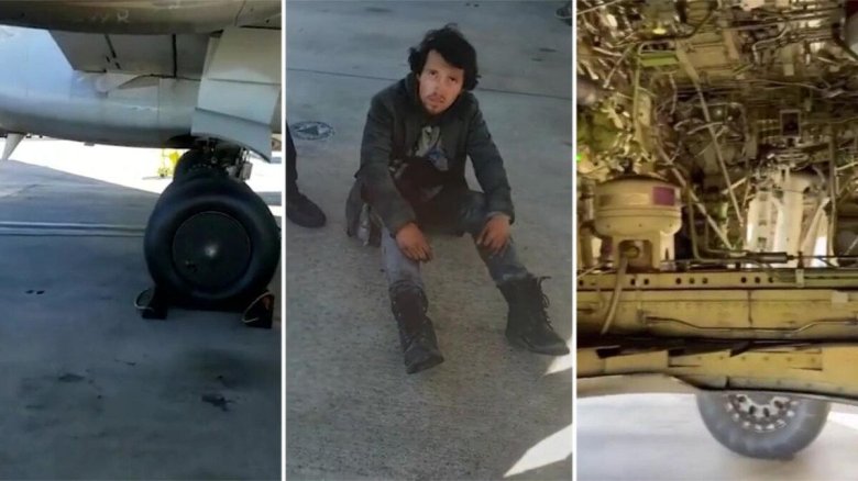 Отсек шасси самолета