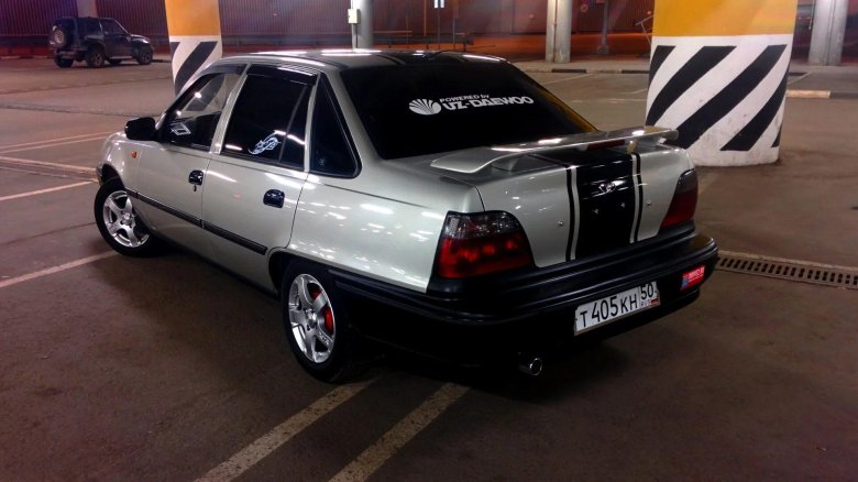 Daewoo Nexia 1 Tuning белый