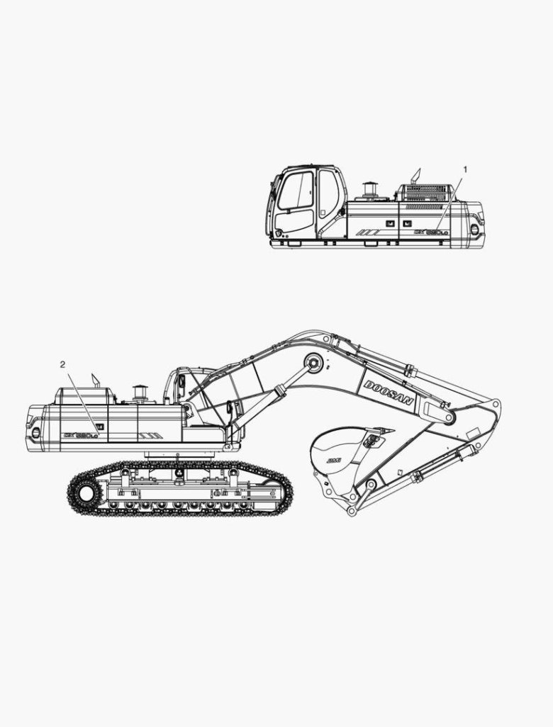 Doosan dx520lc габариты