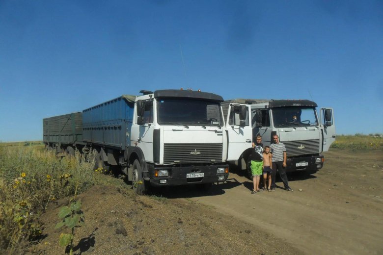 МАЗ 6303 бортовой зерновоз