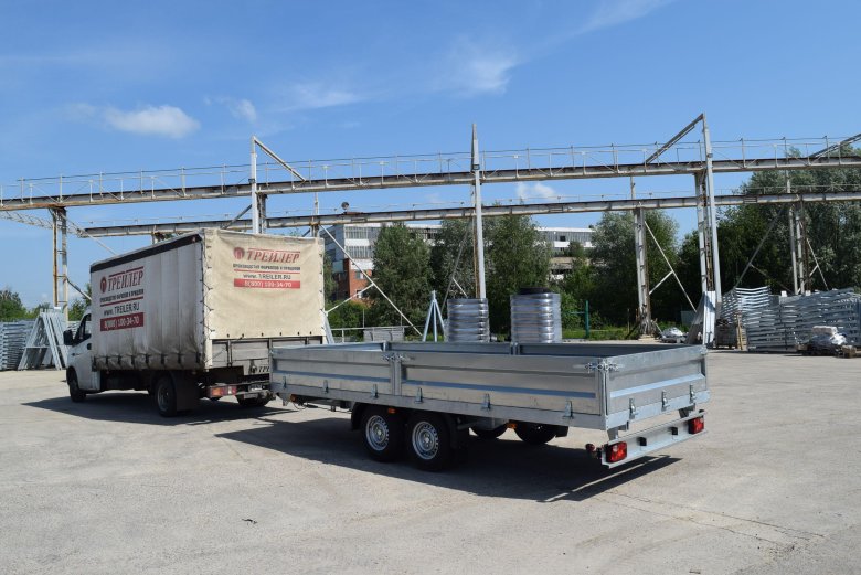 Газель с прицепом