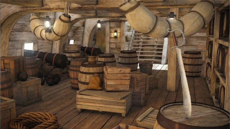 Трюм корабля 19 века