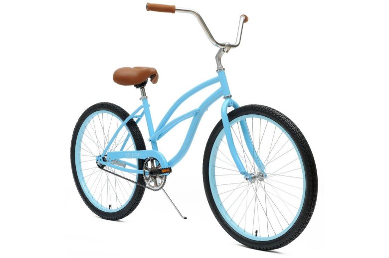 Небесно голубой велосипед