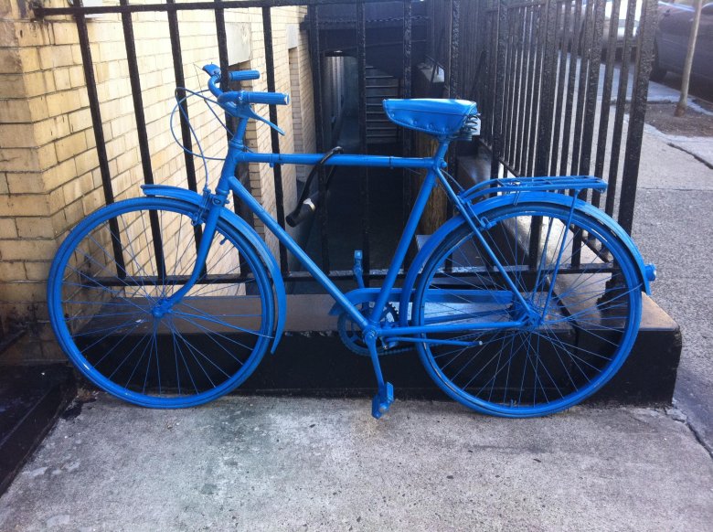 Синий велосипед