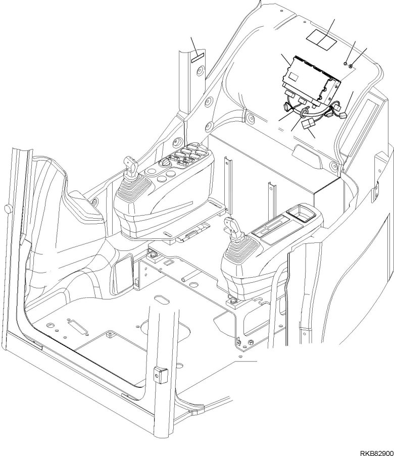 Отопительная система кабины Комацу 200