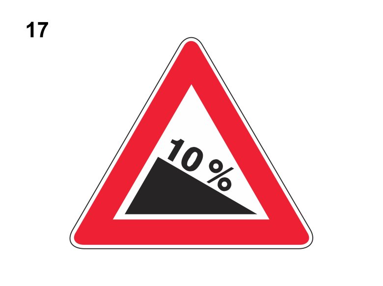 Дорожный знак бугор