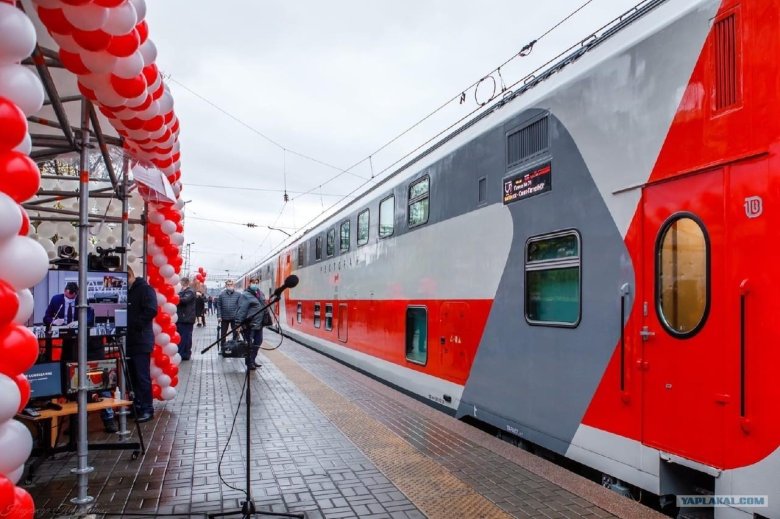 2 Этажный поезд Санкт-Петербург Москва
