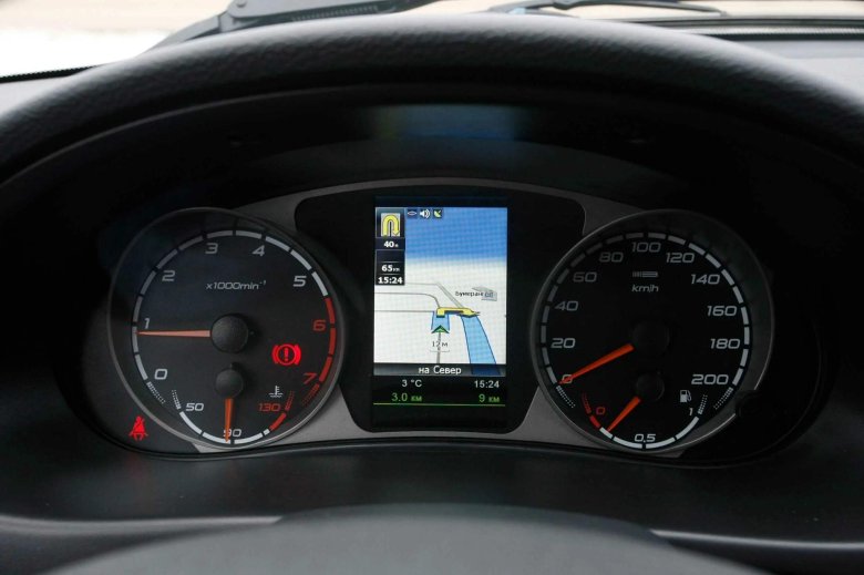 Приборная панель Приора 1 с навигацией