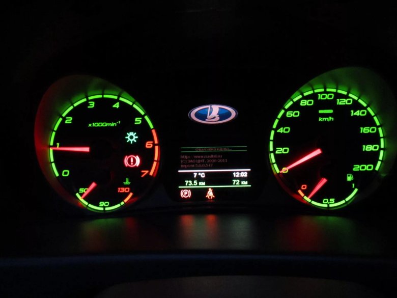 Приборка Лада Приора 1