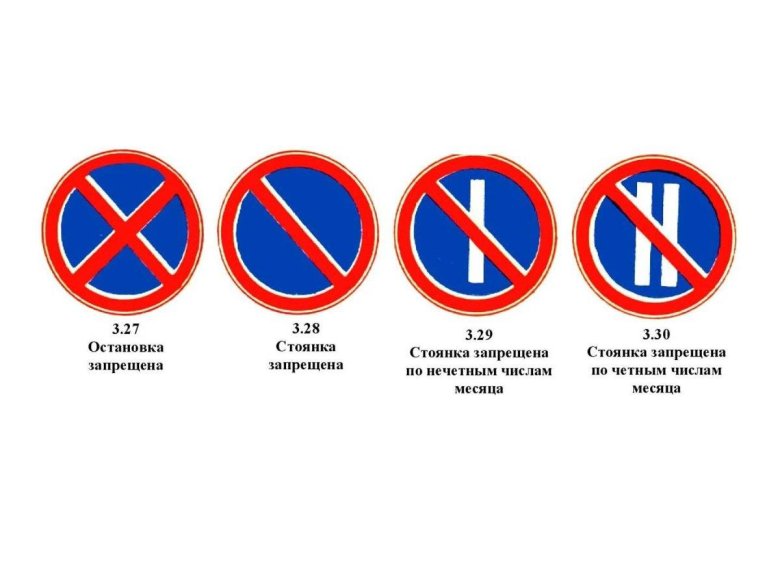 Дорожный знак остановка и стоянка запрещена