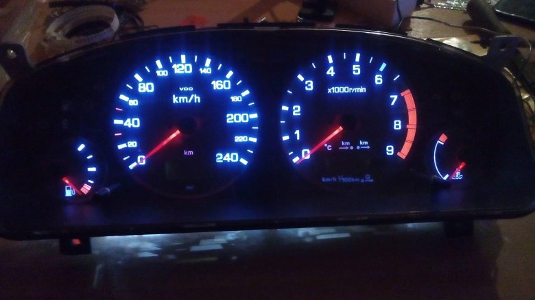 Пересвет приборной панели primera p11