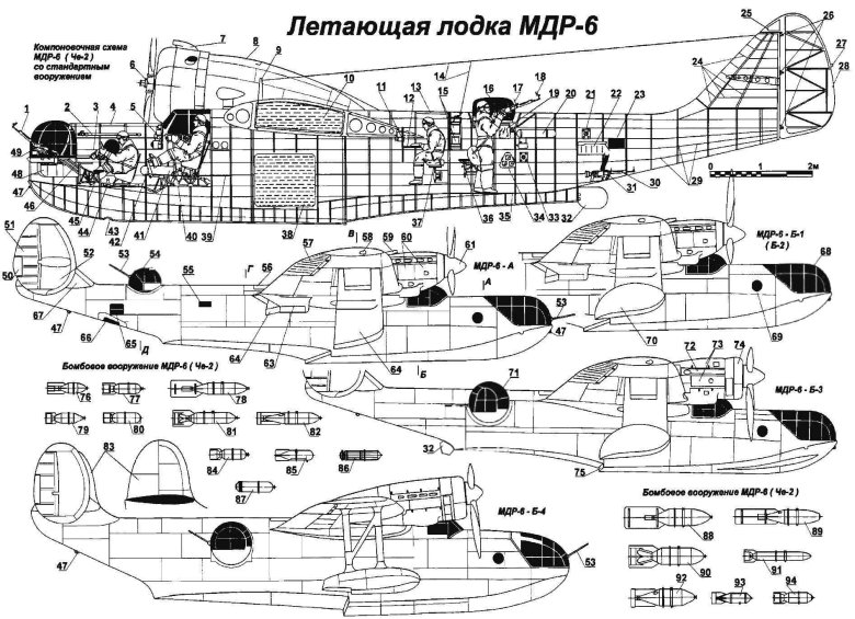 Летающая лодка МДР-6 че-2