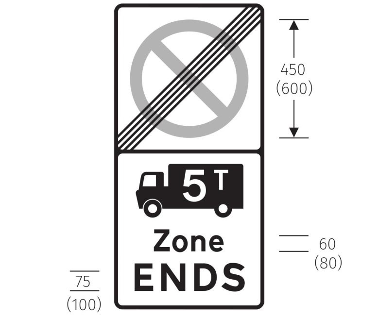 Знак пешеходная зона