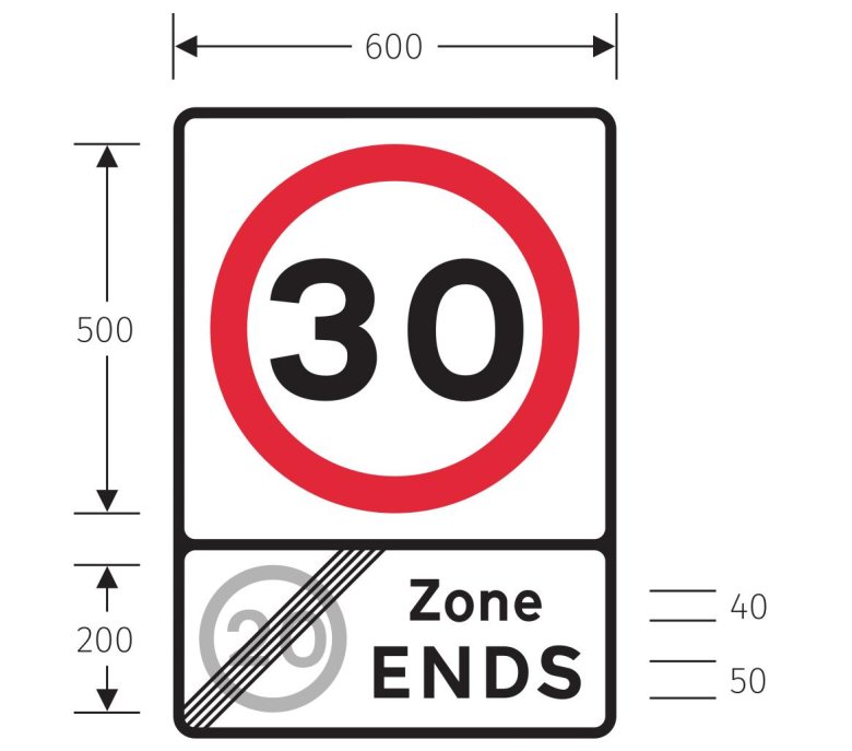 Знак ограничения скорости