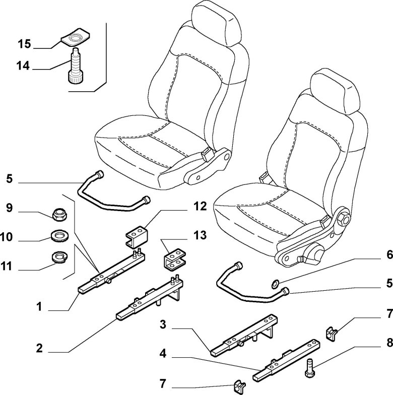 Alfa Romeo 159 водительское сиденье