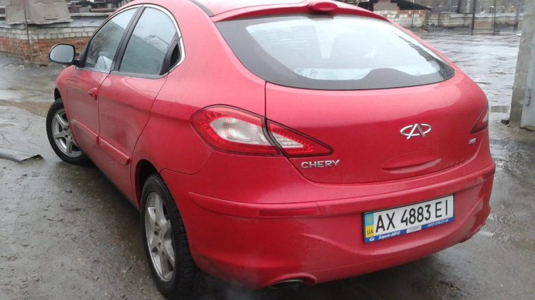 Chery m11 Hatchback краска красная