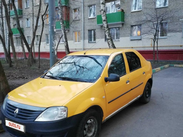 Рено Логан 1 желтый