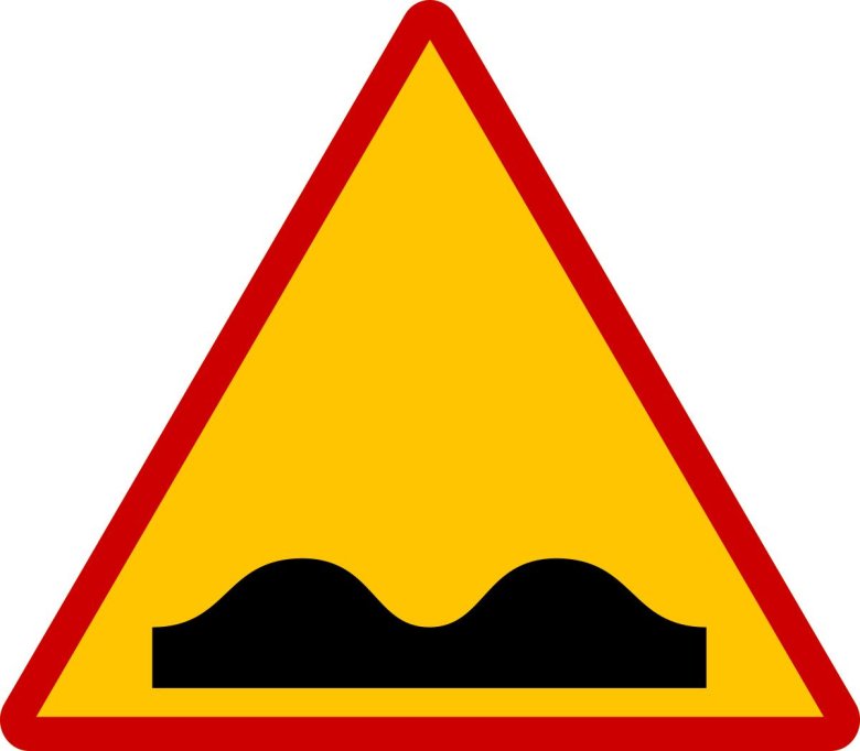 Uneven Road signs
