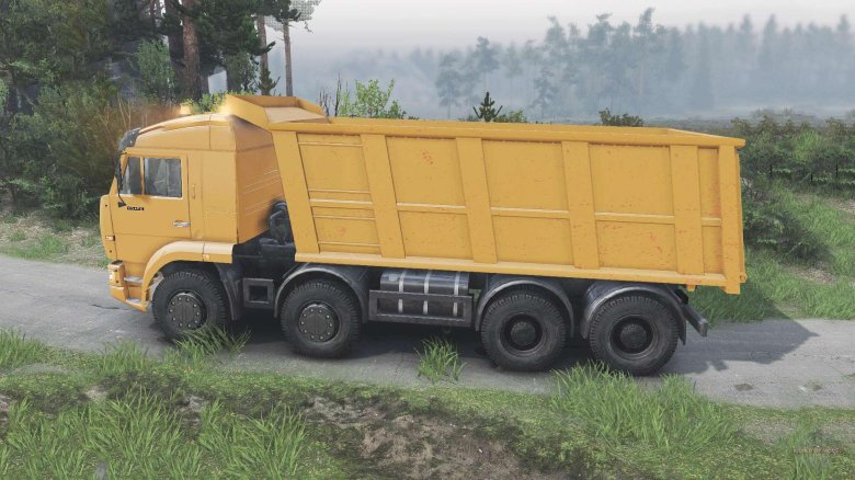 Четырехосный КАМАЗ 65201